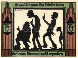 Német Birodalom/Weimari Köztársaság/ Glauchau 1921. 75Pf(6x) 6klf db, teljes sor T:I