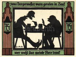 Német Birodalom/Weimari Köztársaság/ Glauchau 1921. 75Pf(6x) 6klf db, teljes sor T:I