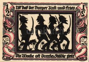 Német Birodalom/Weimari Köztársaság/ Glauchau 1921. 1/2M(6x) 6klf db, teljes sor T:I