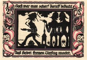 Német Birodalom/Weimari Köztársaság/ Glauchau 1921. 1/2M(6x) 6klf db, teljes sor T:I