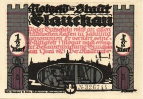 Német Birodalom/Weimari Köztársaság/ Glauchau 1921. 1/2M(6x) 6klf db, teljes sor T:I