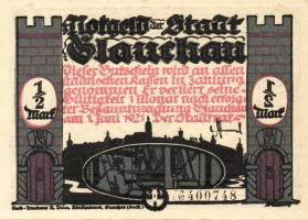 Német Birodalom/Weimari Köztársaság/ Glauchau 1921. 1/2M(6x) 6klf db, teljes sor T:I