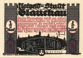 Német Birodalom/Weimari Köztársaság/ Glauchau 1921. 1/2M(6x) 6klf db, teljes sor T:I