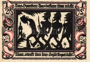 Német Birodalom/Weimari Köztársaság/ Glauchau 1921. 1/2M(6x) 6klf db, teljes sor T:I