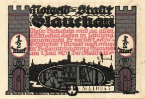 Német Birodalom/Weimari Köztársaság/ Glauchau 1921. 1/2M(6x) 6klf db, teljes sor T:I