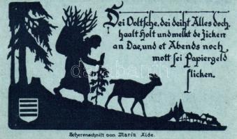 Német Birodalom/Weimari Köztársaság/ Nöschenrode 1921. 25Pf + 50Pf előlapi nyomat erősen lefele csús...
