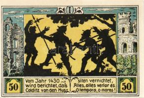 Német Birodalom/Weimari Köztársaság/ Colditz 1921. 50Pf(6x) 6klf db, teljes sor T:I