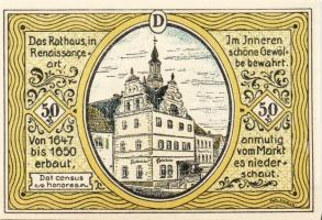 Német Birodalom/Weimari Köztársaság/ Colditz 1921. 50Pf(6x) 6klf db, teljes sor T:I