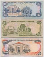 Nicaragua 1979-1985. 10C-5000C (10C lyukas) 6klf db T:III-IV 
Nicaragua 1979-1985. 10 Cordobas - 50...