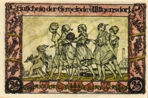 Német Birodalom/Weimari Köztársaság/ Wittgensdorf 1921. 25Pf(2x) + 50Pf(2x) 4klf db, teljes sor T:I