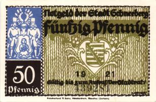 Német Birodalom/Weimari Köztársaság/ Schneeberg 1921. 50Pf(6x) 6klf db, teljes sor T:I