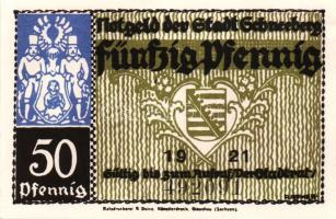 Német Birodalom/Weimari Köztársaság/ Schneeberg 1921. 50Pf(6x) 6klf db, teljes sor T:I