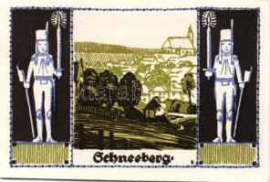 Német Birodalom/Weimari Köztársaság/ Schneeberg 1921. 50Pf(6x) 6klf db, teljes sor T:I