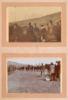 cca 1910 össz. 23 db fotó szecessziós borítójú albumban. I. világháborút megelőző hadgyakorlatok, ka...