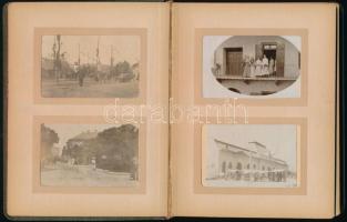 cca 1910 össz. 23 db fotó szecessziós borítójú albumban. I. világháborút megelőző hadgyakorlatok, ka...