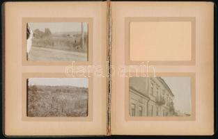 cca 1910 össz. 23 db fotó szecessziós borítójú albumban. I. világháborút megelőző hadgyakorlatok, ka...