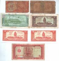 Kambodzsa 0,5R - 50R 7db, 6klf, benne sorszámkövető 5R 1987 pár, T:vegyes
Cambodia 0,5 Riel - 50 Ri...