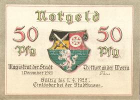 Német Birodalom/Weimari Köztársaság/ Treffurt 1921. 50Pf(6x) 6klf db, teljes sor T:I