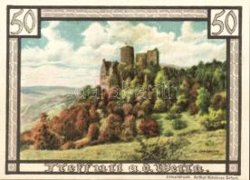 Német Birodalom/Weimari Köztársaság/ Treffurt 1921. 50Pf(6x) 6klf db, teljes sor T:I