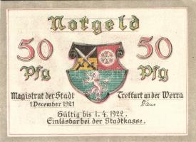 Német Birodalom/Weimari Köztársaság/ Treffurt 1921. 50Pf(6x) 6klf db, teljes sor T:I