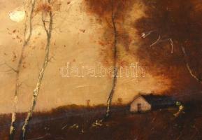 K. Spányi jelzéssel: Tanya. Olaj, fa, 47,5x64 cm
