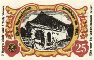 Német Birodalom/Weimari Köztársaság/ Treffurt 1921. 25Pf(2x) + 50Pf(5x) összesen 7klf db, teljes sor...