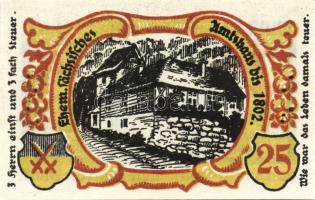 Német Birodalom/Weimari Köztársaság/ Treffurt 1921. 25Pf(2x) + 50Pf(5x) összesen 7klf db, teljes sor...