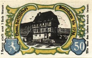 Német Birodalom/Weimari Köztársaság/ Treffurt 1921. 25Pf(2x) + 50Pf(5x) összesen 7klf db, teljes sor...