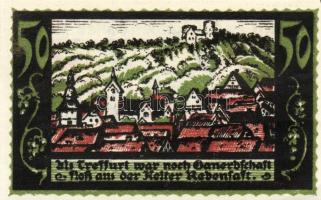 Német Birodalom/Weimari Köztársaság/ Treffurt 1921. 25Pf(2x) + 50Pf(5x) összesen 7klf db, teljes sor...