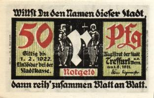 Német Birodalom/Weimari Köztársaság/ Treffurt 1921. 25Pf(2x) + 50Pf(5x) összesen 7klf db, teljes sor...