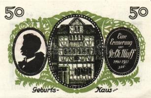 Német Birodalom/Weimari Köztársaság/ Treffurt 1921. 25Pf(2x) + 50Pf(5x) összesen 7klf db, teljes sor...