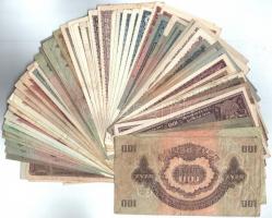 Vegyes 78db-os korona, pengő és forint bankjegy tétel T:III,III-