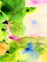 Kádár jelzéssel: Kert. Akvarell, papír, 30,5x45,5 cm