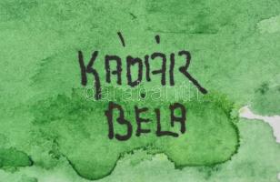 Kádár jelzéssel: Kert. Akvarell, papír, 30,5x45,5 cm