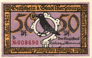 Német Birodalom/Weimari Köztársaság/ Merseburg 1921. 5Pf + 10Pf + 20Pf + 25Pf + 50Pf(6x) összesen 10...