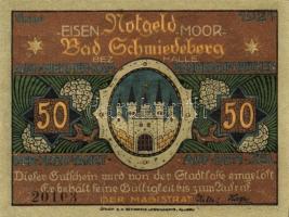 Német Birodalom/Weimari Köztársaság/ Schmiedeberg 1921. 50Pf(6x) 6klf db, teljes sor T:I