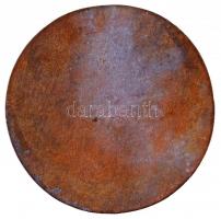 1971. "Nagyatád város 1971 - Cérnagyár" Br plakett (96mm) T:2 ph