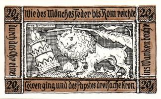 Német Birodalom/Weimari Köztársaság/ Schweinitz 1921. 10Pf + 20Pf + 25Pf + 50Pf(2x) összesen 5klf db...