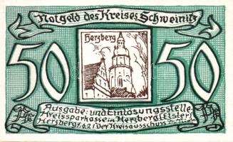 Német Birodalom/Weimari Köztársaság/ Schweinitz 1921. 10Pf + 20Pf + 25Pf + 50Pf(2x) összesen 5klf db...