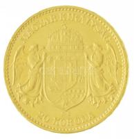 1915KB 20K Au "Ferenc József" Körmöcbánya (6,80g/0.900) T:1,1- / Hungary 1915KB 20 Korona ...