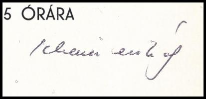 1974 Schéner Mihály festőművész kiállítási meghívója. Pécs, 1974. szept. 12-25. A művész, Schéner Mi...