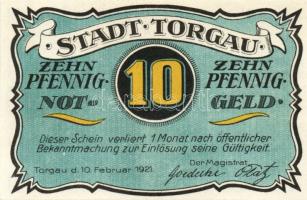 Német Birodalom/Weimari Köztársaság/ Torgau 1921. 5Pf + 10Pf + 25Pf + 50Pf 4klf db, teljes sor T:I