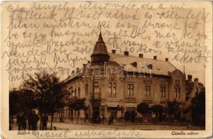 1928 Siófok, Gizella udvar, Grósz Géza üzlete