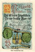 Német Birodalom/Weimari Köztársaság/ Neustadt 1921. 10Pf + 25Pf + 50Pf + 75Pf 4klf db, teljes sor T:...