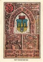 Német Birodalom/Weimari Köztársaság/ Neustadt 1921. 10Pf + 25Pf + 50Pf + 75Pf 4klf db, teljes sor T:...