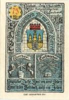 Német Birodalom/Weimari Köztársaság/ Neustadt 1921. 10Pf + 25Pf + 50Pf + 75Pf 4klf db, teljes sor T:...