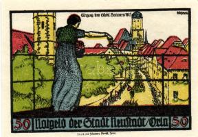 Német Birodalom/Weimari Köztársaság/ Neustadt 1921. 50Pf(6x) 6klf db, teljes sor T:I