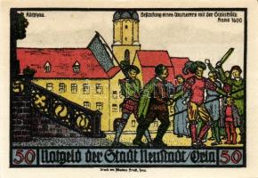 Német Birodalom/Weimari Köztársaság/ Neustadt 1921. 50Pf(6x) 6klf db, teljes sor T:I