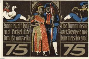 Német Birodalom/Weimari Köztársaság/ Rothenburg 1921. 75Pf(4x) 4klf db, teljes sor T:I