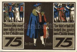 Német Birodalom/Weimari Köztársaság/ Rothenburg 1921. 75Pf(4x) 4klf db, teljes sor T:I